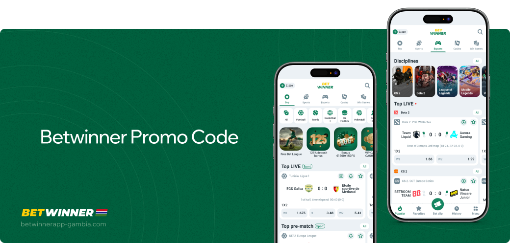 Betwinner APP Gambia Promo Code