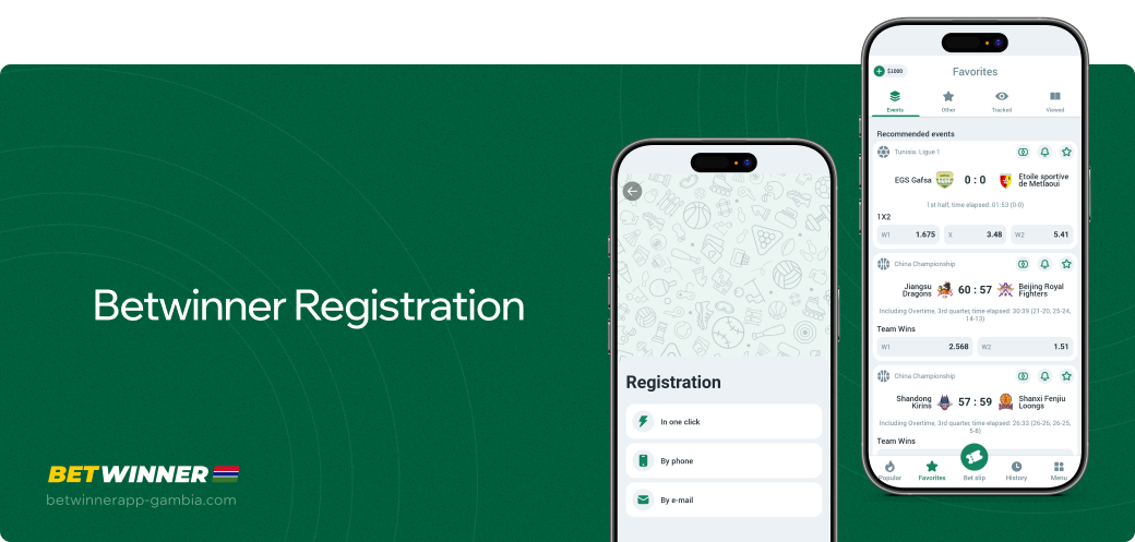 Betwinner APP Gambia Registration
