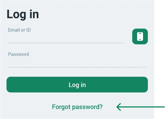Forgotten password in Gambia Betwinner APP