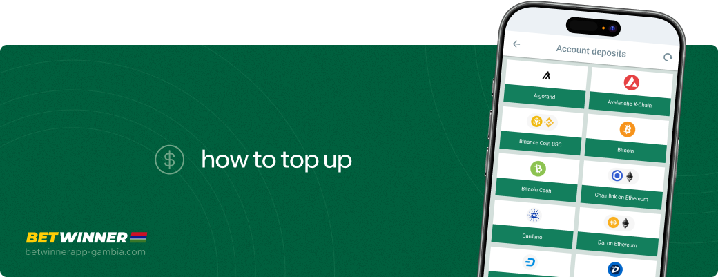 How to top up Betwinner APP Gambia